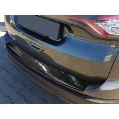Накладка на задний бампер (черная) Ford Edge (2014-) бренд – Avisa главное фото